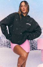 Christmas Feeling Oversized Hoodie Charcoal