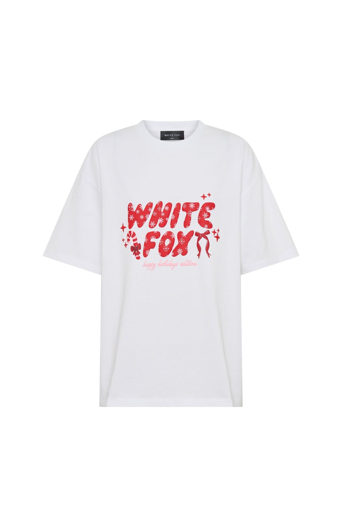 Christmas Feeling Oversized Tee White