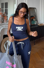 Club 14 Allie Singlet Top Navy