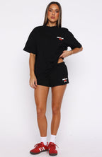 Club 14 Cassie Oversized Tee Black
