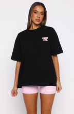 Club 14 Allie Oversized Tee Black