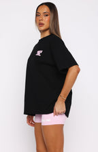 Club 14 Allie Oversized Tee Black