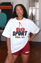 Club 14 Peyton Oversized Tee White