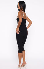Come Back For Me Capri Jumpsuit Black
