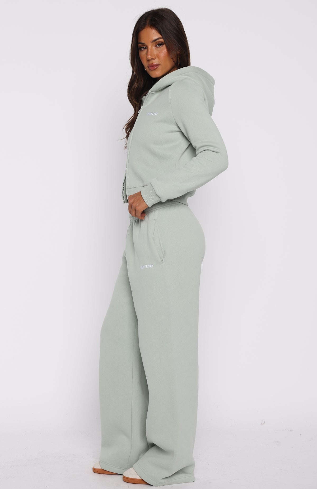 Comfy And Cute Wide Leg Sweatpants Seafoam