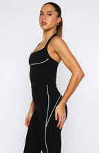 Conquer Active Tank Black/White