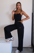Core Strengths Wide Leg Pants Black