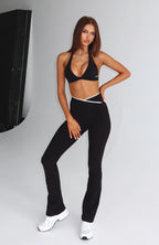 Reflex Flare Leggings Black/White