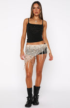 Into My Mind Singlet Washed Black