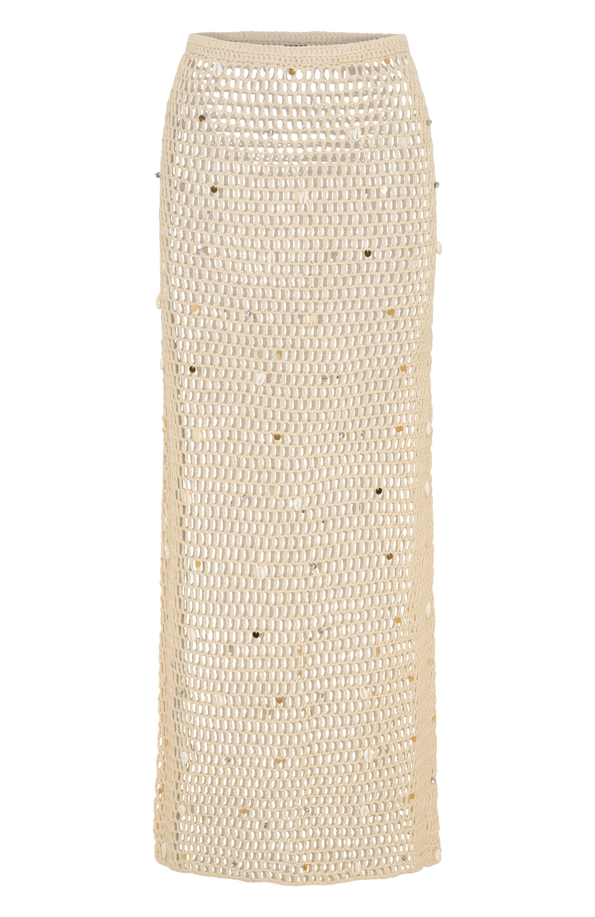 Dance With You Crochet Maxi Skirt Sand