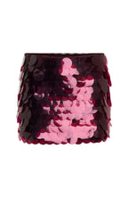 Dancefloor Dreamer Sequin Mini Skirt Plum