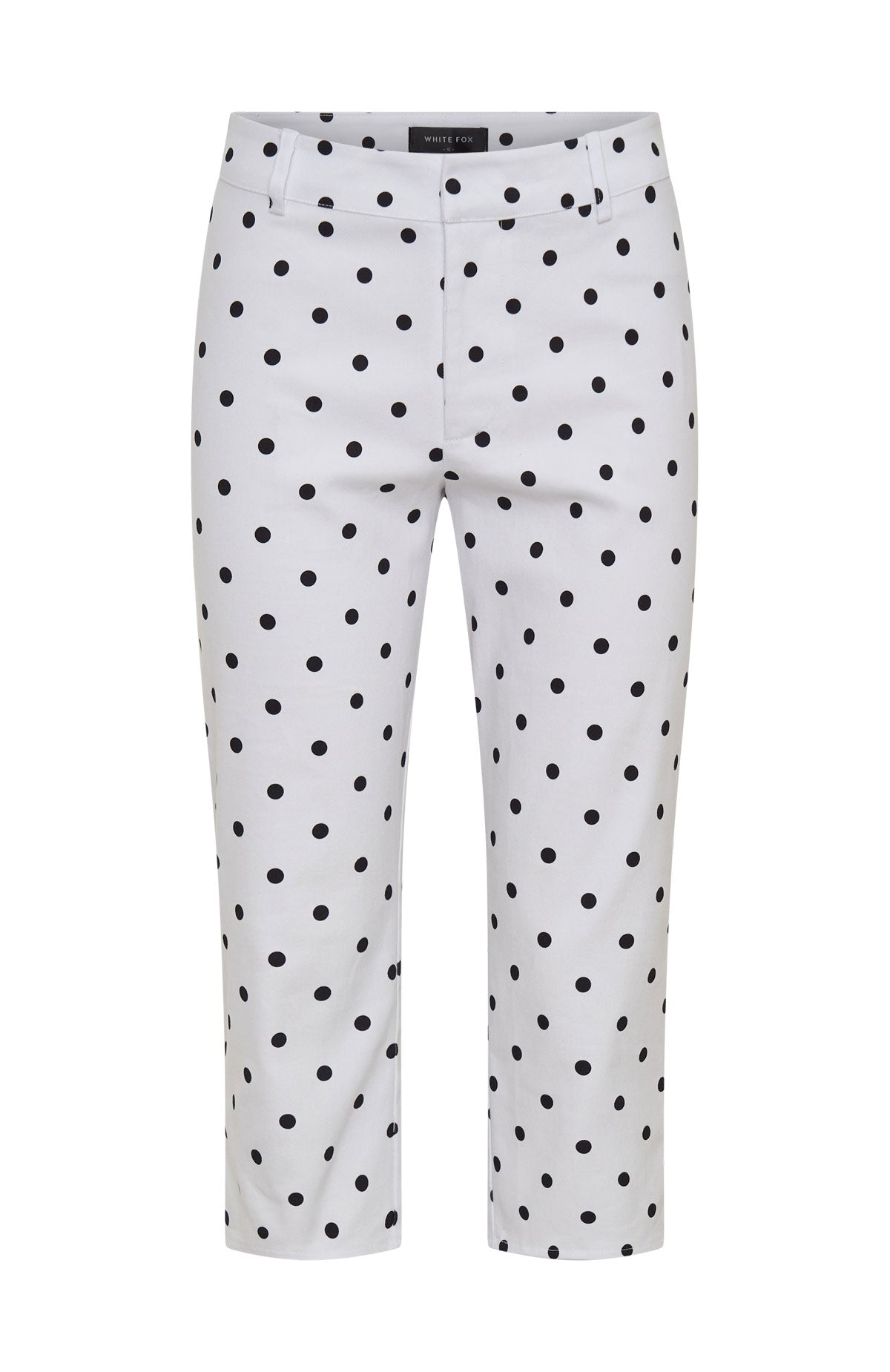 Day For It Capri Pants White/Black Polka Dot