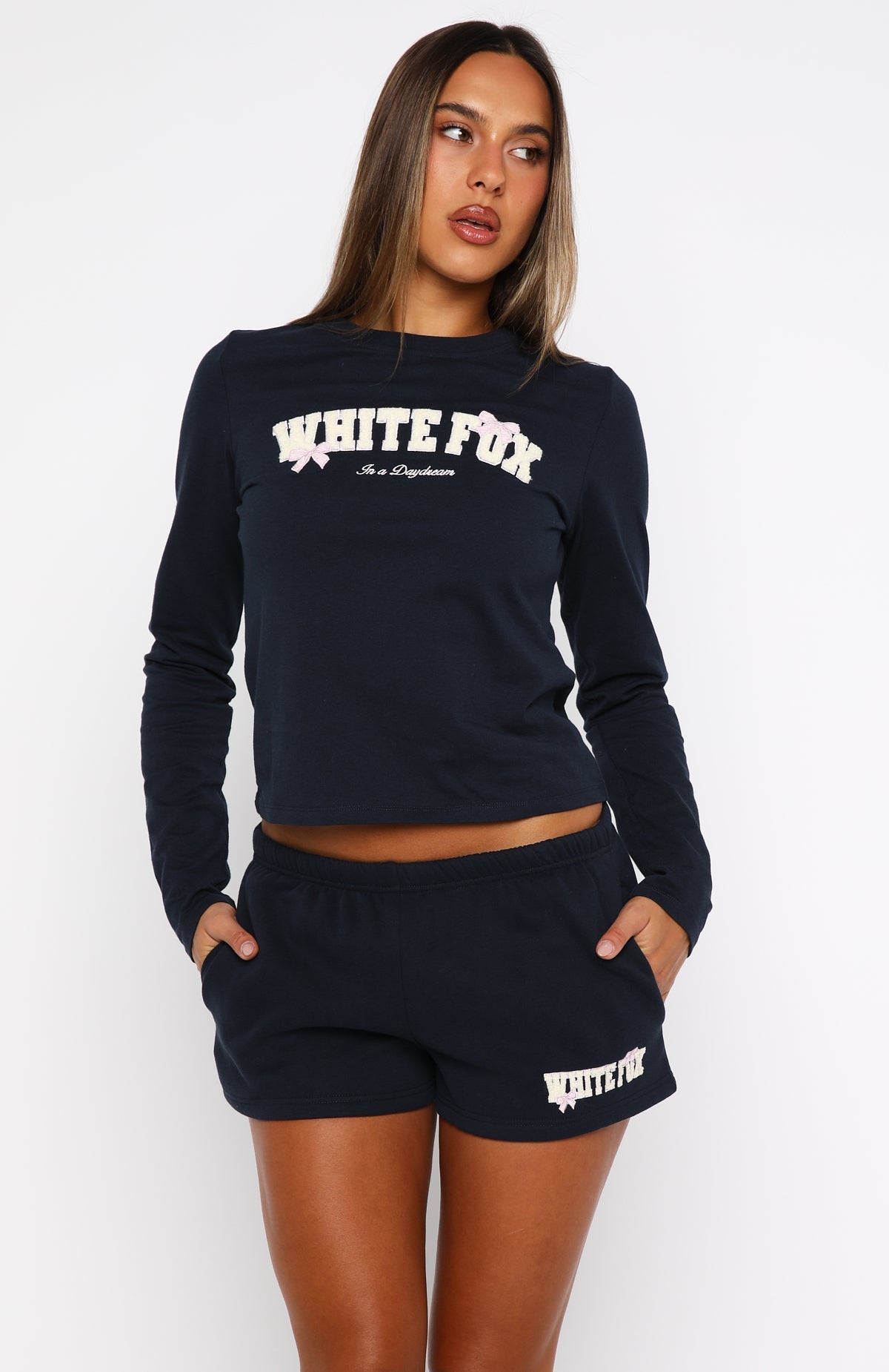 Daydreamers Madeline Lounge Shorts Navy