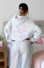 Daydreamers Madeline Oversized Hoodie Grey Marle