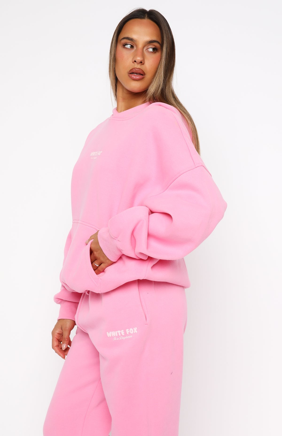 Daydreamers Nadia Oversized Hoodie Bubblegum