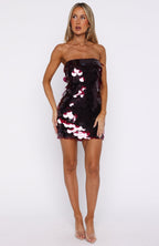 Disco Darling Sequin Mini Dress Plum