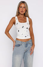 Dream State Rib Tank White