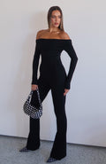 For The Girls Long Sleeve Jumpsuit Black