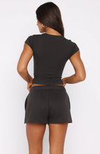 Forever Is Ours Lounge Shorts Charcoal