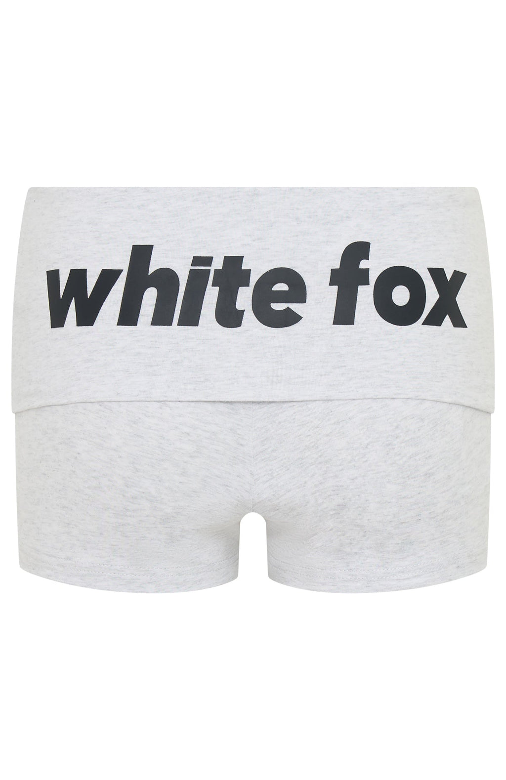 From The Archives Gigi Fold Over Booty Shorts Grey Marle