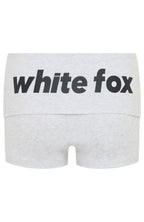 From The Archives Gigi Fold Over Booty Shorts Grey Marle