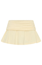 From The Archives Gigi Fold Over Mini Skirt Lemon