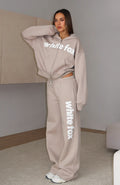 From The Archives Kenzie Wide Leg Sweatpants Moon