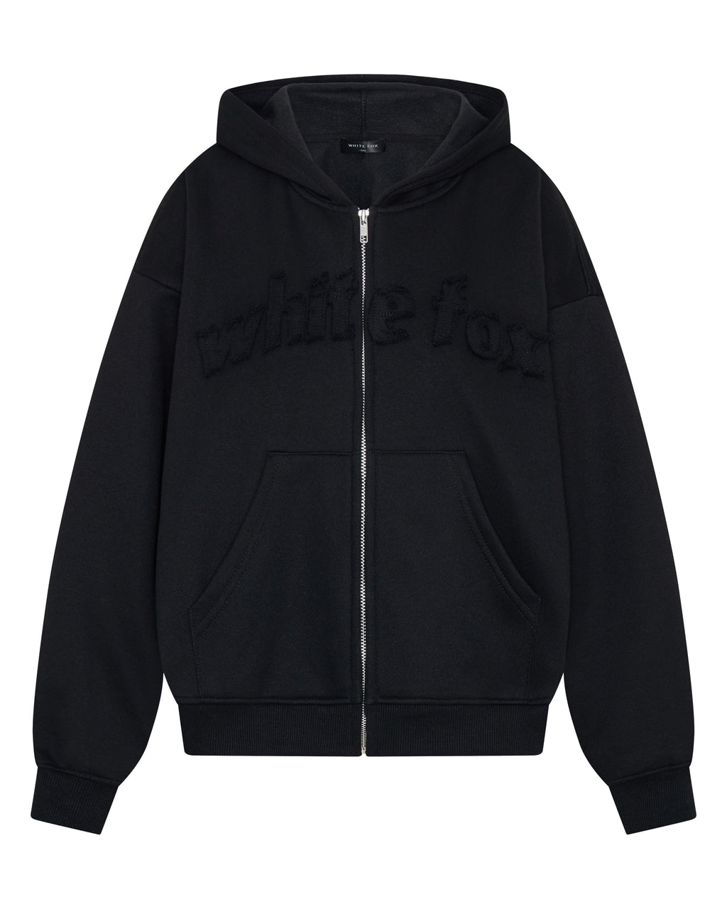 From The Archives Lexi Boxy Zip Front Hoodie Black