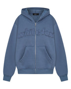 From The Archives Lexi Boxy Zip Front Hoodie Ocean