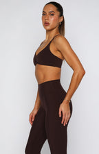 Fusion Sports Bra Dark Chocolate