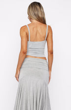 Get Even Tank Top Grey Marle