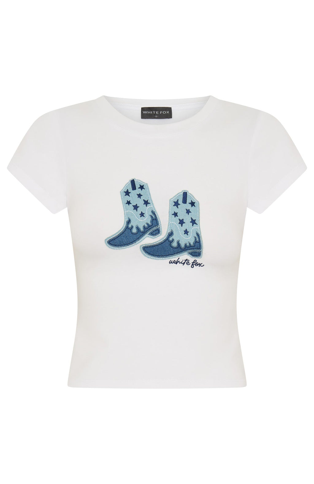 Get Rowdy Baby Tee White