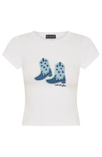 Get Rowdy Baby Tee White