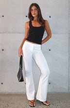 Getting You Close Pants White Pinstripe