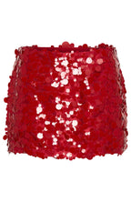 Girly Things Sequin Mini Skirt Red