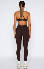 Go Getter High Waisted Leggings Dark Chocolate