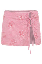 Goddess You Sequin Mini Skirt Pink