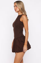 Good Girl Mini Dress Chocolate