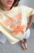 Got That Glow Oversized Tee Lemon