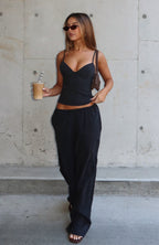 Have A Nice Day Top Black