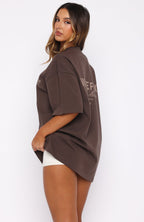 Having My Way Oversized Tee Chocolate