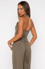 He Said She Said Bustier Olive