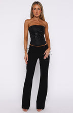 Hello Lover Pants Black