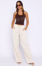 Honey Hustle Halter Top Chocolate