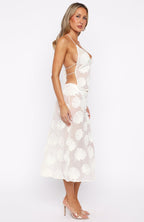 Hot Nights Midi Skirt Cream