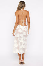 Hot Nights Midi Skirt Cream