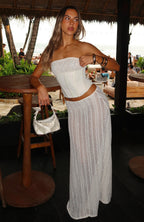 Beach Bound Maxi Skirt Pearl