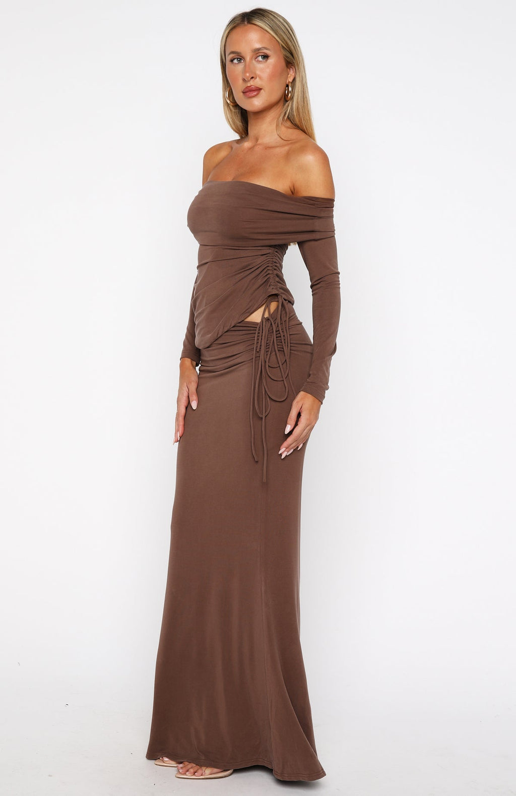 I'm Not Sorry Maxi Skirt Coffee