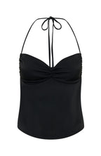 I'd Come Running Halter Top Black