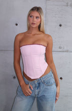 In My Mirror Bustier Baby Pink